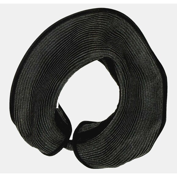 Sun Visor Hat Wide Brim Brown Woven Bow Adjustable Outdoor Shade Travel Packable - Picture 6 of 7